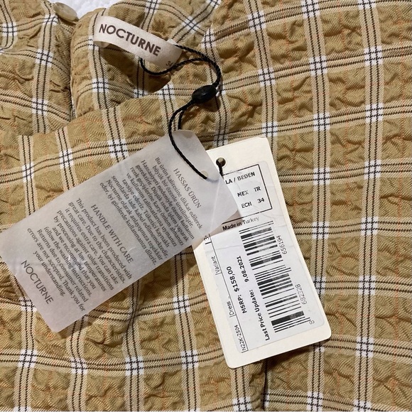 Nocturne Yellow Ruffled  Dress | Size 34 | Chic | Versatile | Unique - Picture 7 of 12